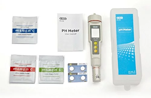 Dr-Meter-PH100-001-Resolution-High-Accuracy-Pocket-Size-pH-Meter-with-ATC-0-14pH-Measurement-Range-White-0-4