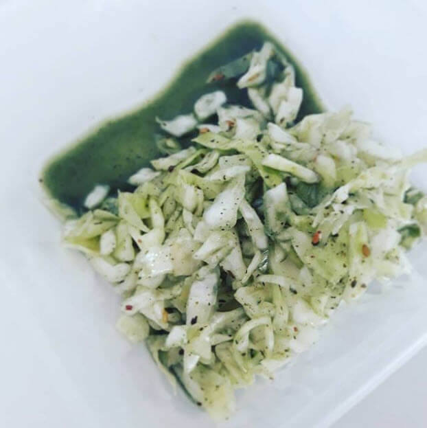 Spirulina cabbage salad for weight loss