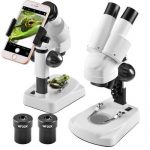 Stereo Microscope with Smartphone Adaptor for Spirulina Growers