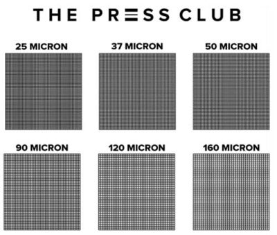 Mesh Micron filters for spirulina harvesting